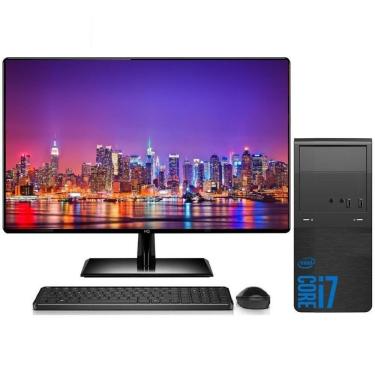 Imagem de Computador Completo Intel Core i7 16GB SSD 512GB Wifi Windows Monitor 19,5