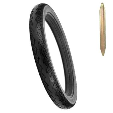 Imagem de Pneus de bicicleta elétrica, CATAZER pneu sólido de bicicleta de 50 cm durável sem inflação 20 x 2,125 borracha preta Micropore pneu sólido