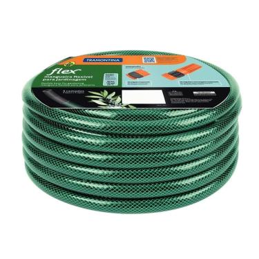 Imagem de Mangueira para Jardim Tramontina Flex Verde com Engate 20m