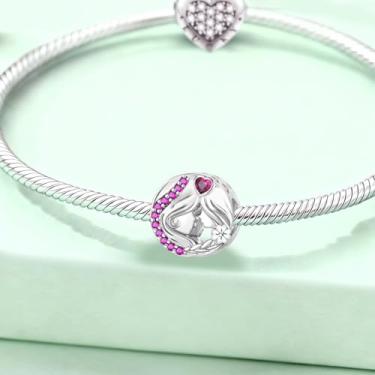 Imagem de 1 peça prata elegante árvore da vida berloque contas adequadas para mulheres, faça você mesmo e roupa diária combinando joias decoração presente para mamãe, 7.65*10.82mm, Prata, Sem Pedra Preciosa