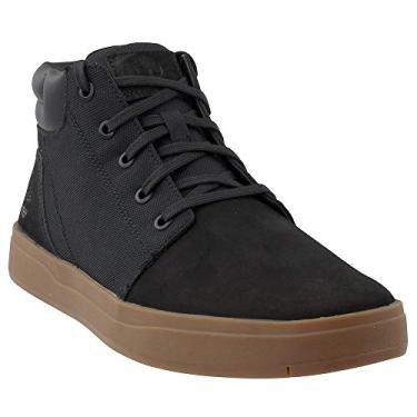 Imagem de Timberland Davis Square Mixed-Media Chukka masculino, Nobuck preto, 41