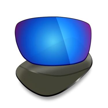 Imagem de Mryok Lentes de reposição UV400 para óculos de sol Arnette Two-Bit AN4197, HD Polarized, proteção UV, resistente a impactos e ajuste perfeito - Azul gelo
