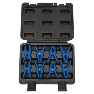 Imagem de Grampos de rolha de fluido para freio de linha, 8 peças, para combustível, AC e linhas de freio, conjunto de ferramentas de prevenção de vazamento de PVC, estojo de armazenamento rígido de plástico