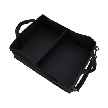 Imagem de Luocute Organizador de Caminhão Sob o Assento, Armazenamento Dobrável Com 1 Divisória e 2 Bolsos de Malha para 250 350, 17 X 12,2 X 5,1 pol., Organizador de Porta-malas de