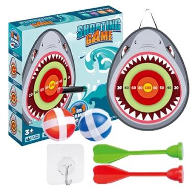 Imagem de Shakven Tabuleiro de dardos para crianças, jogo de dardos de bola,Jogando brinquedos, jogos de bola pegajosa | Brinquedos interativos de jardim ao ar livre, jogos de festa divertidos, brinquedos