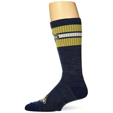 Imagem de For Bare Feet Meia masculina NCAA Montana State Bobcats First String Crew cor grande