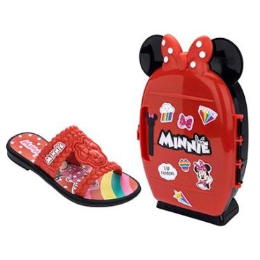 Imagem de Sandália Infantil Grendene Kids Disney Minnie + Mini Geladeira-Feminino