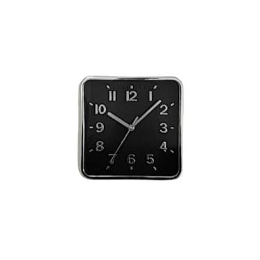 Imagem de Relógio de Parede Cozinha Silencioso Moderno Decorativo Quarto Sala Escritório (Quadrado preto)