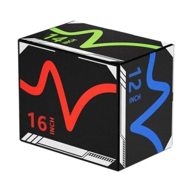Imagem de kowaku Caixa de salto pliométrico portátil e multifuncional para treinamento de força e condicionamento físico na academia, Style a