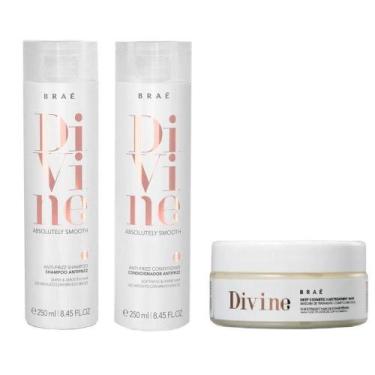 Imagem de Kit Braé Divine Absolutely Smooth Antifrizz Shampoo 250ml + Condiciona
