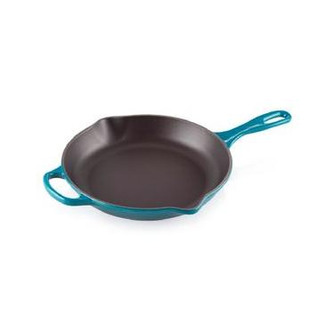 Imagem de Frigideira Skillet Redonda Alça Signature 23 cm Azul Deep Teal  Le Creuset