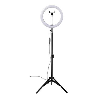 Imagem de Ring Light Com Tripé Incluso Led Portátil 10 Polegadas + Tripé 210cm ring light