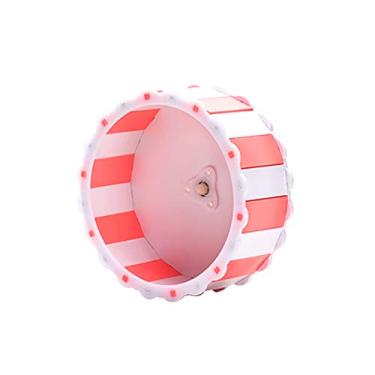 Imagem de Suporte para Roda de Exercício Hamster Silencioso Montagem em Jaula Brinquedo Corrida Anti-Deslizante Hamsters Anões e Animais Estimação Pequenos Semelhantes