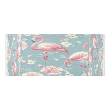 Imagem de Wassud Capas de lavadora e secadora de flamingo rosa, protetor de lavadora com sacos de armazenamento, capa de geladeira à prova de poeira com bolsos para lavanderia doméstica, cozinha, 120 x 55 cm