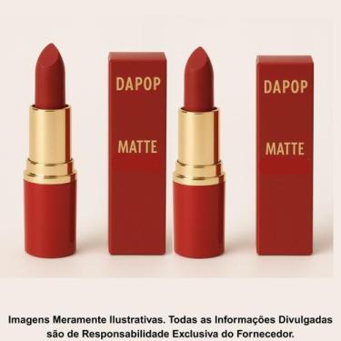Imagem de Kit 2 Batom Em Bala Matte Cor 2 - Dapop