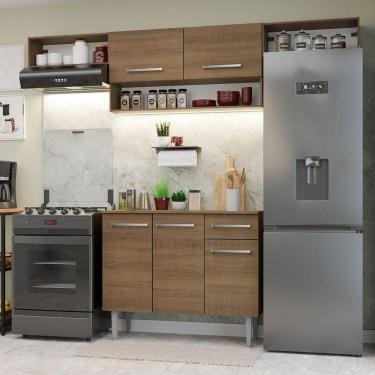 Imagem de Armário de Cozinha Completa 225cm Rustic Emilly Madesa 01XA