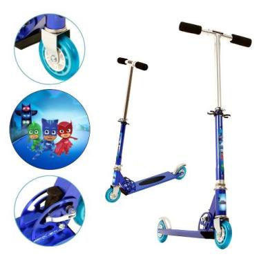 Imagem de Patinete PJ Masks para Criança 2 Rodas Masculino Azul - DM Radical