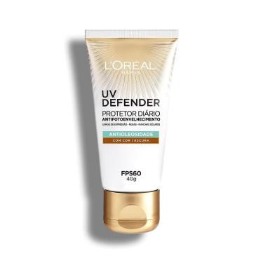Imagem de Protetor Solar Facial L`oréal Uv Defender Antioleosidade Cor Escura FPS 60 40g
