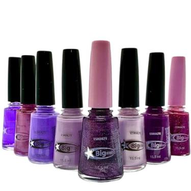 Imagem de Kit 8 Esmaltes Spirit Big Universo Cores e Brilho Intensos