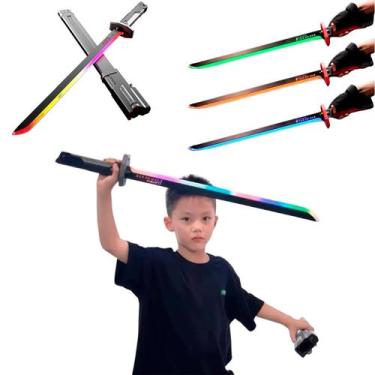 Imagem de Espada Samurai Design Detalhado C/ Luz Som E Fumaça 80cm Toy