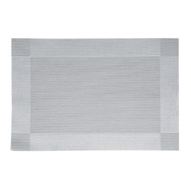 Imagem de Lugar Americano de PVC Prateado 45cm x 30cm - Wolff