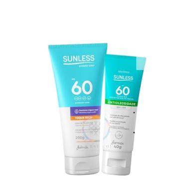 Imagem de Kit Protetor Solar Fps 60 200g + Protetor Solar Facial Sem Cor