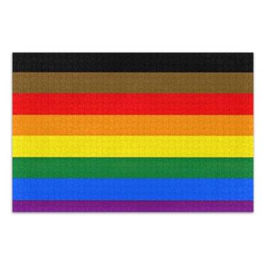 Imagem de Rainbow Gay Pride Adult Puzzle, 500 Piece Puzzle, Interlock Perfectly, Home Decor Gift Party for Men Women