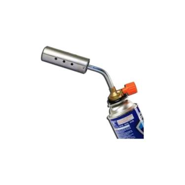 Imagem de Maçarico Lança Chama Portátil Maxchama Turbo, Aço, 1200°C, 22cm, Controle Manual de Chama, Compatível com Gás Butano