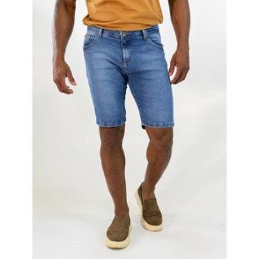Imagem de Bermuda Masculina Jeans Slim Clássica Elastano Anticorpus-Masculino