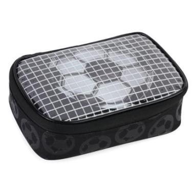 Imagem de Estojo Grande Box Escolar Bolsinha Porta Lápis Penal Futebol-Masculino