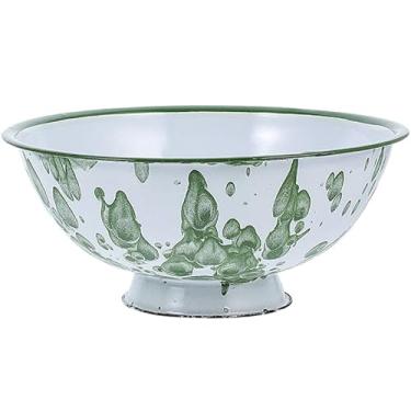 Imagem de Ciieeo Conjunto de tigelas de sopa altas esmaltadas retrô vintage tigelas de sopa e macarrão azul esmaltado pratos de cozinha multifuncionais para arroz ramen e salada