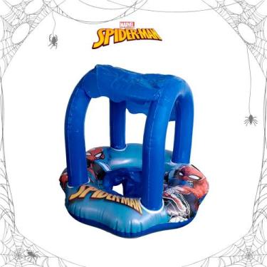 Imagem de Boia Inflável Infantil Com Fralda e Cobertura Homem Aranha Etitoys