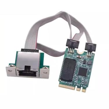 Imagem de chenyang Adaptador de rede sem fios M.2 (A+E Key) para RJ45, adaptador de placa de rede Gigabit Ethernet de 2,5 G para Win XP/7/8/10/Linux/Vista/MacOS