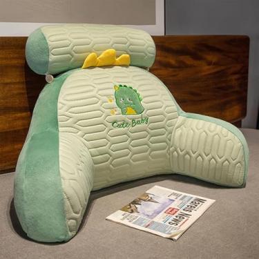 Imagem de CYTJHMD Encosto de leitura com travesseiro de pescoço, almofada de apoio de pulso lombar para braços, travesseiro removível lavável para descanso de cama, travesseiro macio para leitura e trabalho