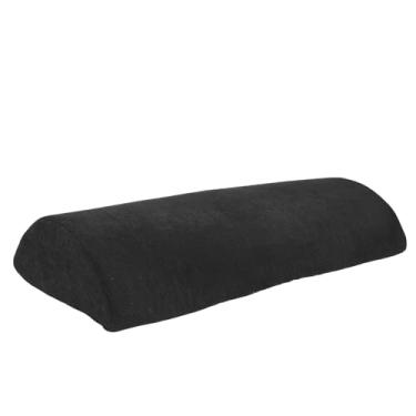 Imagem de Luocute Almofada Reclinável para Os Pés, Apoio para Os Pés do sofá Meia Lua de Espuma Viscoelástica Com Fundo Antiderrapante e Capa Lavável Removível para Suporte de Cabeça na Cintura (BLACK)