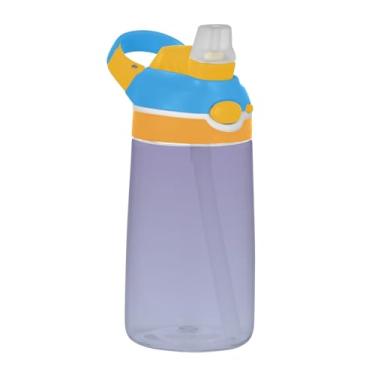 Imagem de Garrafa de água infantil Violet Light Steel Blue Gradient para escola, 473 ml Tritan 473 ml Garrafa de água esportiva com canudo, copo infantil portátil à prova de vazamento, alça de transporte