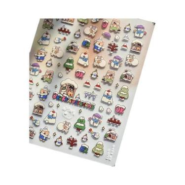 Imagem de Adesivos De Unhas Para Festa De Frutas: Abacaxi, Pitaya, Kiwi, Maçã, M