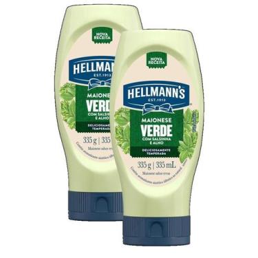 Imagem de kit 2 Maionese Verde Sabor Salsa Squeeze Hellmann's 335g