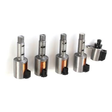 Imagem de Kit de solenoide de transmissão JF015E RE0F11A 5 peças serve para Nissan Sentra Versa NFINITI EX35 FX35 FX45 G35 G35 G37 2012-2015 2018 peças de reposição de solenoides de transmissão