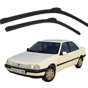 Imagem de TIGER AUTO - JOGO PALHETA PARA PARABRISA DIANTEIRO/TRASEIRO EM SILICONE COMPATIVEL PGT 405 1990>1999