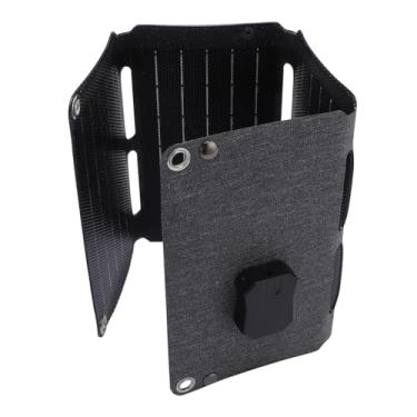 Imagem de aqxreight Painel Solar 10W ETFE Silício Monocristalino 4 Dobras Carregador Portátil Movido a Energia Solar para Viagens Ao Ar Livre Acampamento Uma Conversão Resistente ou Luz Usa Painel e Tem Isto