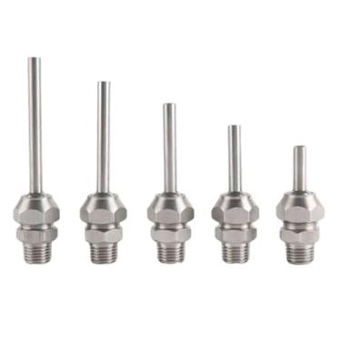 Imagem de FULNES Rosca externa universal de aço inoxidável 304 de alta pressão, novo bocal esférico de resfriamento para máquinas-ferramenta, bocal de água (comprimento do bocal 10 mm)