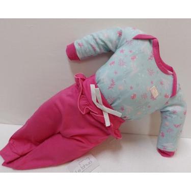 Imagem de Conjunto Bebê Menina Body Estampado Le Bhua / Paraiso 13703, Pink, RN 