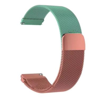 Imagem de BCMCBV Pulseira milanesa para Samsung Galaxy Watch 5/4 de 44 mm e 40 mm/5 Pro/4 Classic/Active 2 de 20 mm/22 mm para Huawei Gt 2/2e/3/4/5 Pro, 20mm, Ágata