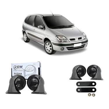 Imagem de BUZINA AUTOMOTIVA CARACOL (PAR) GRAVE/AGUDO PARA SCENIC 1999 >2010 - TIGER AUTO