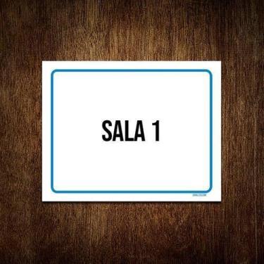 Imagem de Kit 10 Placas Ambiente Sinalização Setor Sala 1 - Sinalizo.Com
