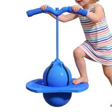 Imagem de Bola de Equilíbrio Saltitante | Brinquedo de Treino de Habilidades com Alça Saltitante,Bola com Plataforma de Salto | Para Crianças Adultos Meninos Meninas Uso em Casa Sala de Estar Interior e