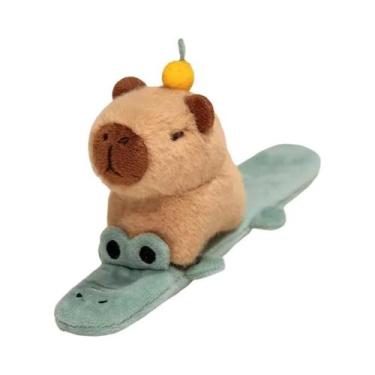 Imagem de Pulseira De Pelúcia Kawaii De Capivara, Brinquedo Engraçado Para Cães 