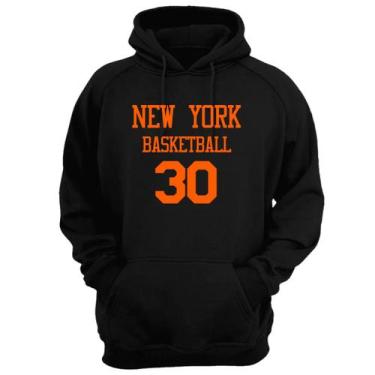 Imagem de Blusa Moletom Capuz Basquete New York Basketball número 30 - Loja Clic