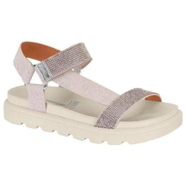 Imagem de Sandália Papete Vizzano Tratorada Tiras Strass 6459 121 3/40-Feminino